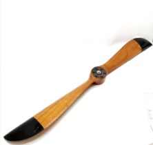 Sopwith style 120cm wooden propeller with brass detail to the boss