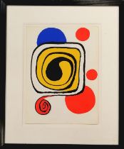 Alexander Calder (1898–1976) vintage lithograph as used for the 1976 poster advertising 'From
