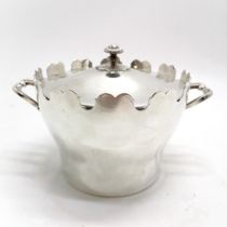 Christofle silver plated good quality Gallia collection ice pail with 2 cast handle detail &