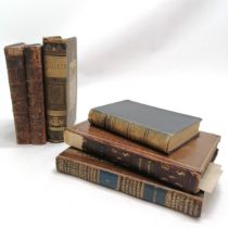 6 books - 1753 History of his own time Vol II & IV (both have bookplate for Charles Home Lloyd