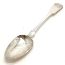 Jersey antique silver spoon (engraved date 1830) by Thomas de Gruchy - 21.5cm & 42.5g and has wear