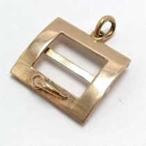 Antique 9ct hallmarked rose gold pendant by Barnet Henry Joseph - 2cm drop & 2.6g - SOLD ON BEHALF