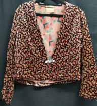 1930s velvet jacket 92cm bust in good condition by Savill of Leeds