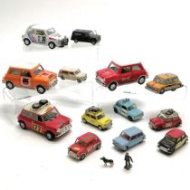 Collection of Mini toy cars inc Corgi, Whizz wheels, Dinky, Japanese tin plate, Corgi Austin mini