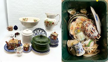 Large collection of assorted China, to include Mason's jug etc.
