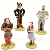 Royal Doulton Wizard of Oz complete set of 4 figures - Dorothy (with Toto), Tinman, Scarecrow & Lion