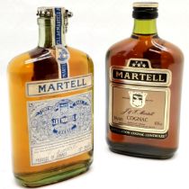 Martell 3 star V.O.P Cognac 70% proof 1930/40's vintage with spring cap, unopened T/W 34cl bottle of