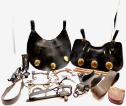 Collection of equestrian tack to include bits etc.