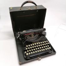 Antique Corona typewriter in original carry case