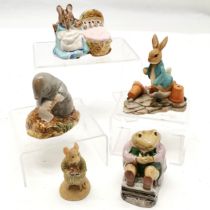 3 x Beswick Beatrix Potter figurines - Diggory Diggory Delvet, Mr Jackson & Hunca Munca t/w 2