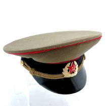 Russian military peaked cap with paper label dated 1979