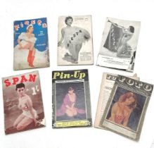 6 x 1950's erotic booklets - Span, 3 x Fiesta (1 a/f), Pin-Up & Foto (loose cover)