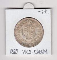 1887 QV half crown 2/6 coin