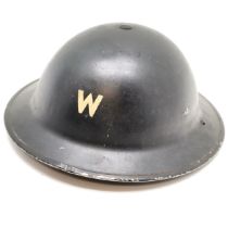 Original WWII Air Raid Precaution wardens helmet - 28.5cm x 31cm & some slight paint losses