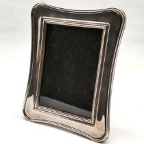 Pele 925 silver rectangular easel back photograph frame - 24cm x 18cm ~ has some light wear