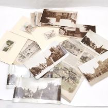 Qty of Sherborne antique prints, photographs etc