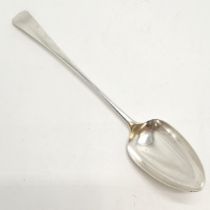 1806 George III Exeter silver serving spoon by William Newman Dunsford - 30.5cm long & 97g