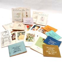 7 Beatrix Potter books to include Mr Jeremy Fisher, Tailor of Gloucester etc t/w collection of Homes