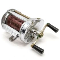 Hardy Bros multiplier salmon reel 'Elarex' with royal stamps appointment to King George V & Prince