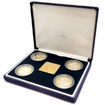 2002 Manchester Commonwealth Games cased set of 4 x £2 coins