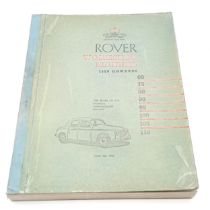 1963 (Jan) Rover car workshop manual 1950 onwards with original card slipcase