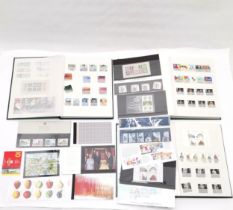 GB mint stamps in 3 stockbooks etc FV £1150+ ~ mainly commemoratives