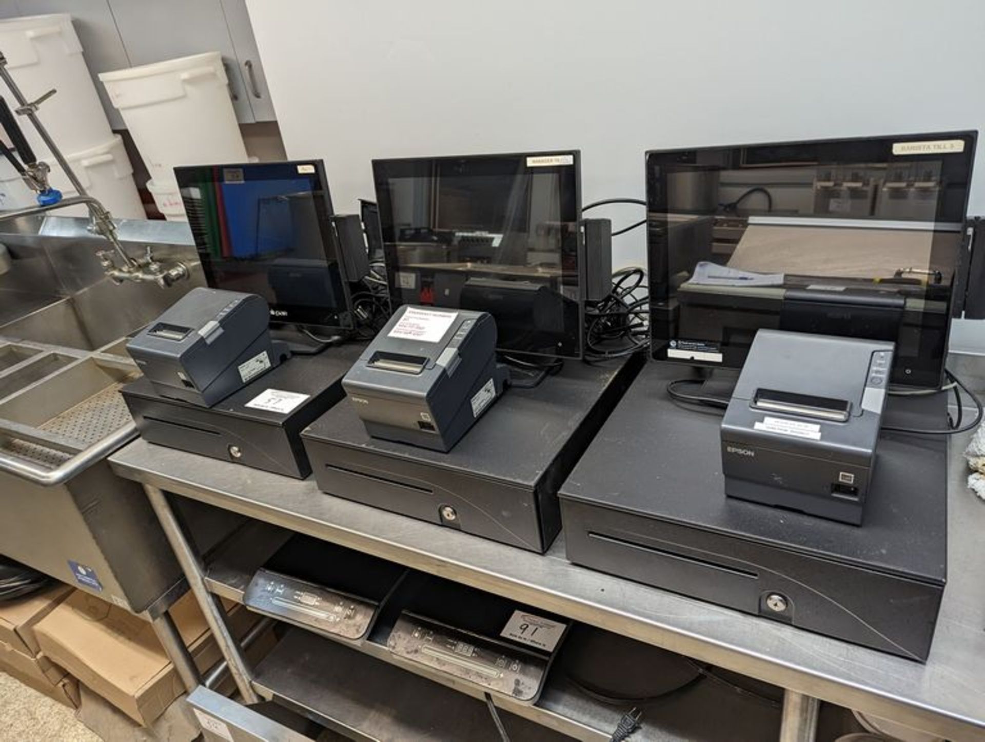 Par 3 Station Cash System with Printers and Monitors