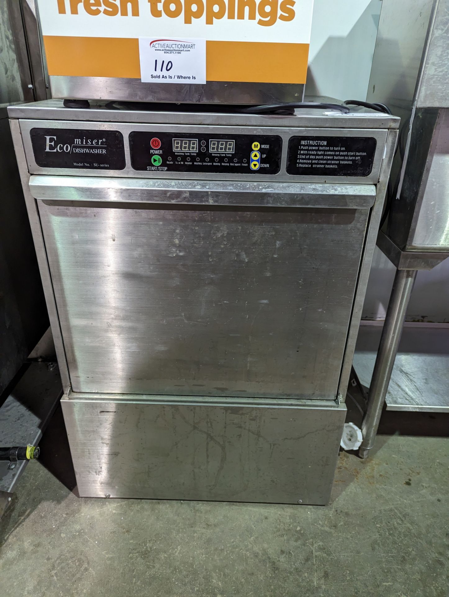 Ecomizer Under Counter Dishwasher