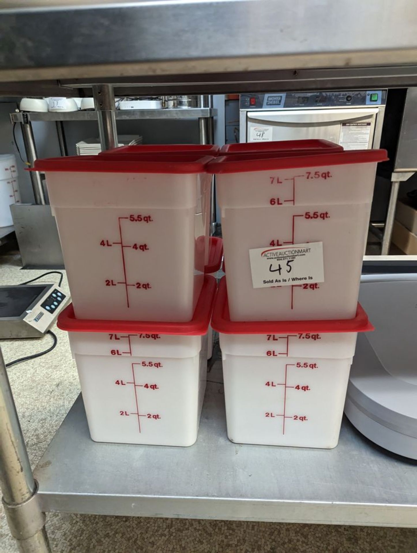 8 Square Measuring Bins with Lids