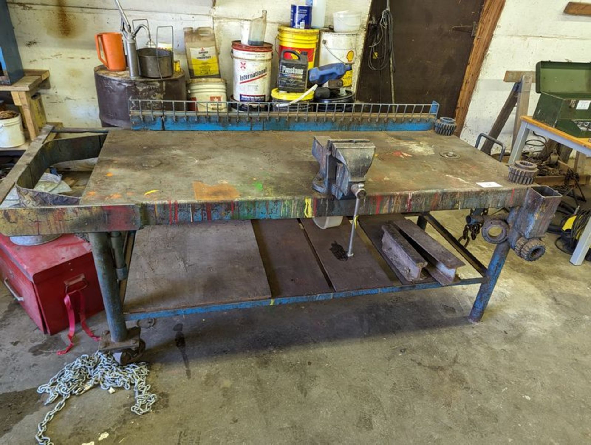 Approx. 6ft Welded Table Bench Vice