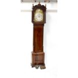 THOMAS HOLLIWELL, LIVERPOOL; a good George III mahogany eight day longcase clock, the brass arched