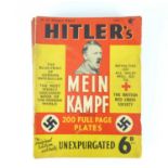 Eighteen weekly parts of 'Hitler's Mein Kampf', illustrated with 200 full-page plates, price 6d,