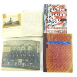 Various handwritten books and ephemera relating to the WWI period, to include 'History of the Band