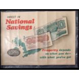 NATIONAL SAVINGS; an original advertising poster 'Invest in National Savings, prosperity depends