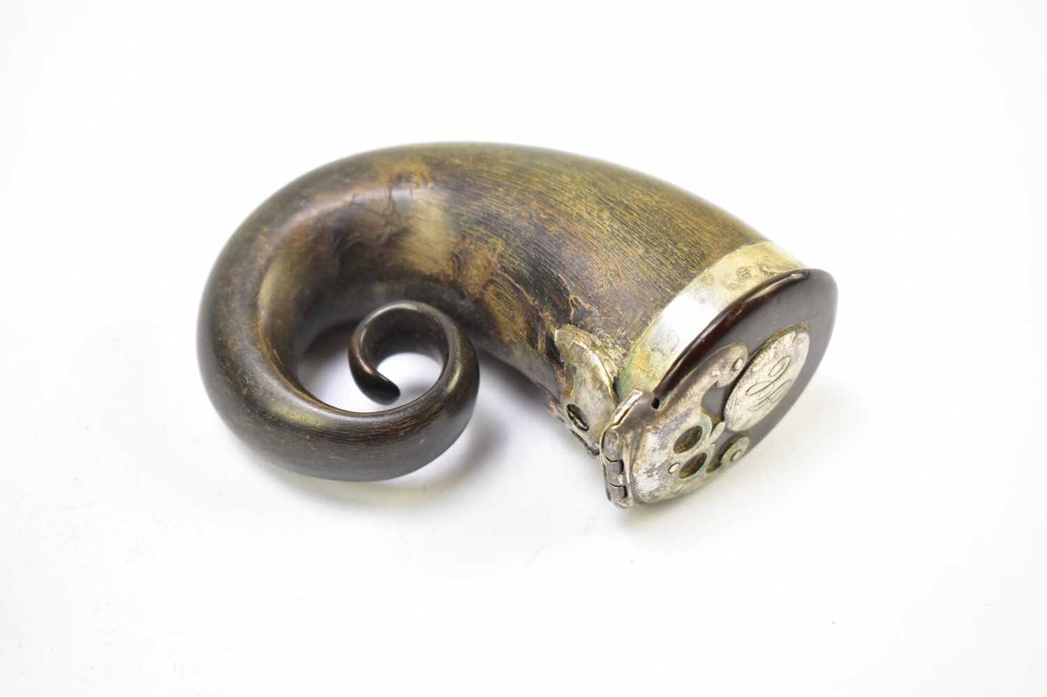 Two 19th century Scottish snuff mulls to include an example with white metal hinges and collar and - Image 5 of 5