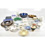 A collection of assorted ceramics to include Wedgwood jasperware, a Shelley teacup and saucer, a