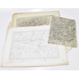 ORDNANCE SURVEY; a collection of forty 19th century engraved maps of England and Wales including