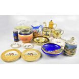 A large quantity of camel related decorative ceramics including teapots, plates and biscuit