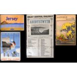 Three vintage railway and travel posters to including a watercolour for British Railway by Stanley