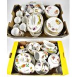 ROYAL WORCESTER; an extensive tea and dinner service in the 'Evesham' pattern, to include large meat