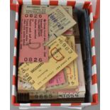 RAILWAY TICKETS; approximately two hundred and eight assorted tickets including British Railways