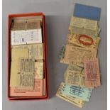 RAILWAY TICKETS; approximately two hundred and seventy-six miscellaneous tickets.