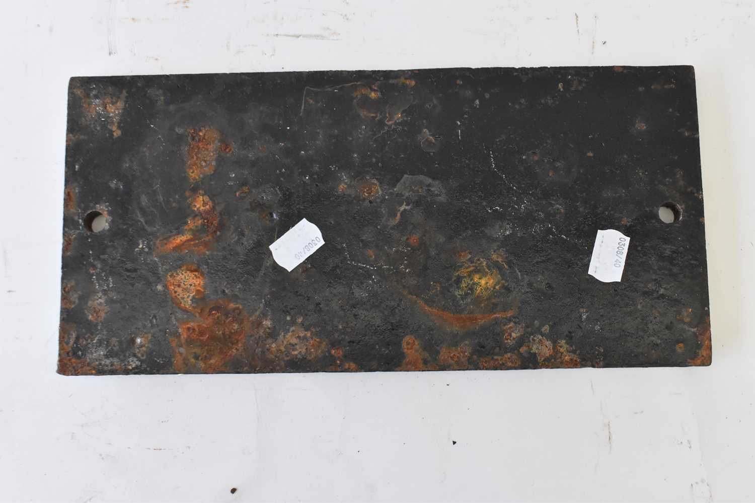 RAILWAYANA; a cast iron registration numberplate GW 84839, 15 x 31.5cm. - Image 2 of 2
