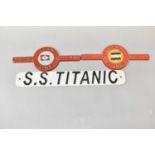 SHIPPING INTEREST; two Merchant Navy Class signs, Holland America Line and Clan Line, also a