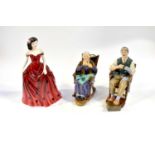 ROYAL DOULTON; HN2319 'The Bachelor', HN2352 'A Stitch in Time' and 'Jennifer' from the Pretty