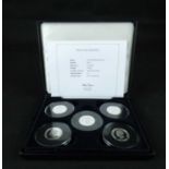 JUBILEE MINT; '100th Anniversary of The House of Windsor Solid Silver Proof £1 Coin Collection',