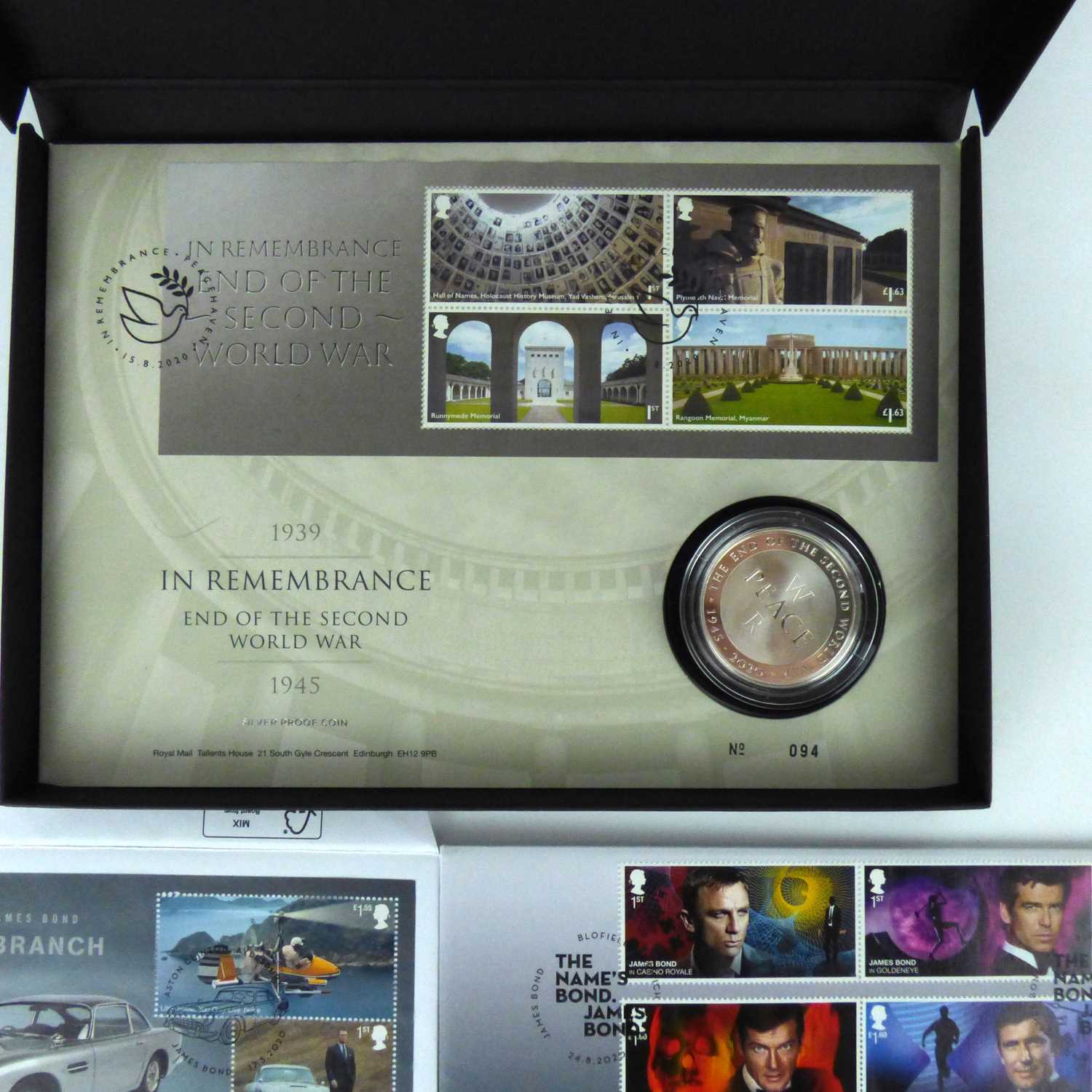 THE ROYAL MINT; a '1939-1945 In Remembrance of the Second World War Silver Proof Coin', - Image 3 of 3