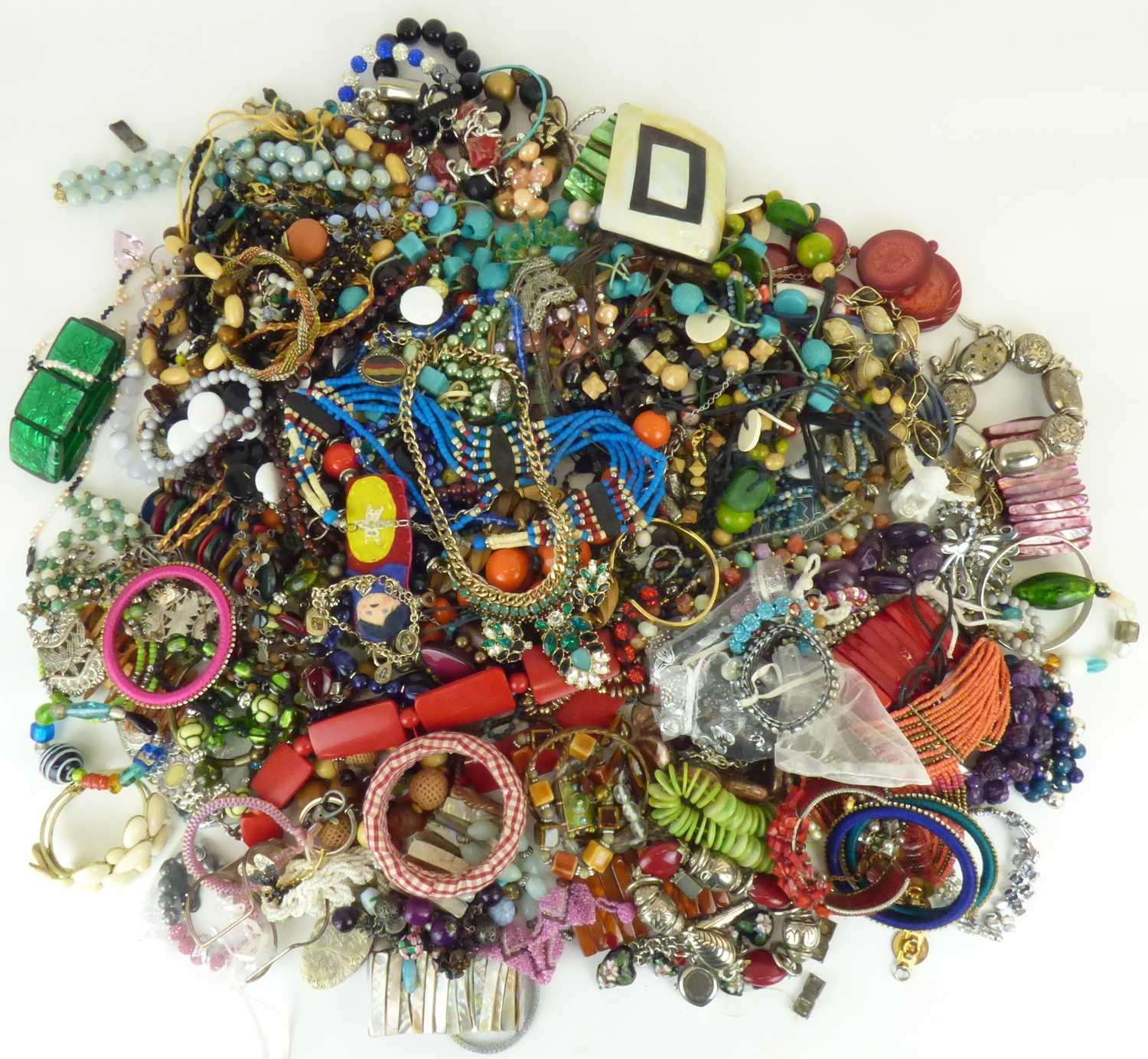 A large quantity of mixed costume jewellery, mostly modern and vintage.