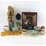 Various vintage collectibles to include a Doulton HN1210 Boy with Turban (af), five Bakelite
