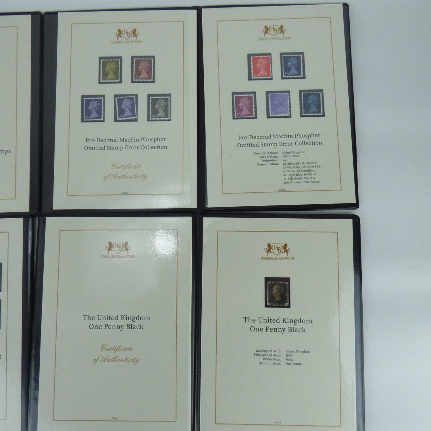 HARRINGTON & BYRNE; six folders containing speciality stamp collections, comprising 'The United - Image 3 of 5